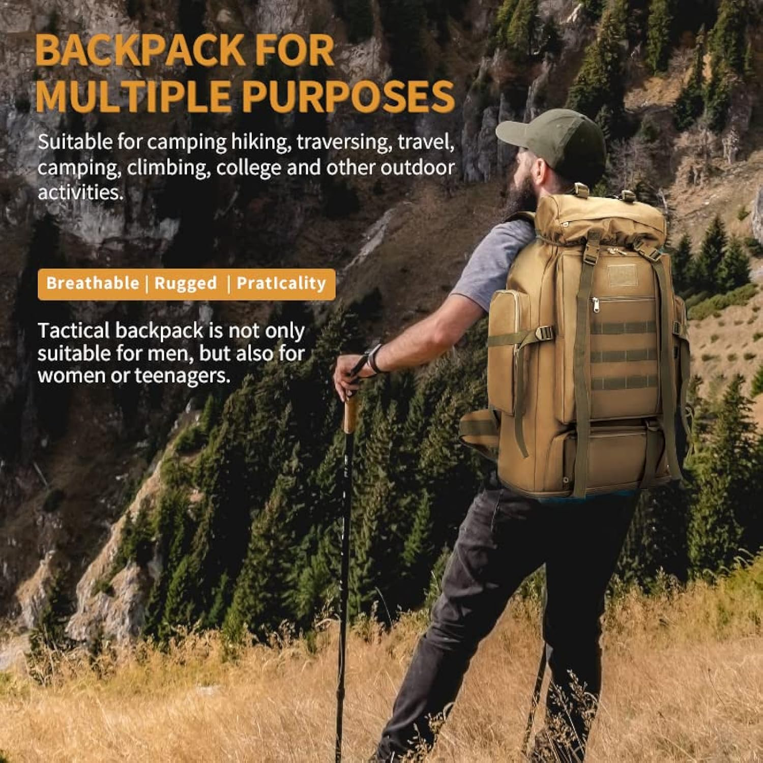 King sGuard 100L Camping Hiking Backpack Molle Rucksack Military Camping Backpacking Daypack for sale in Kenya Nairobi Buy at Best Prices on Mybigorder