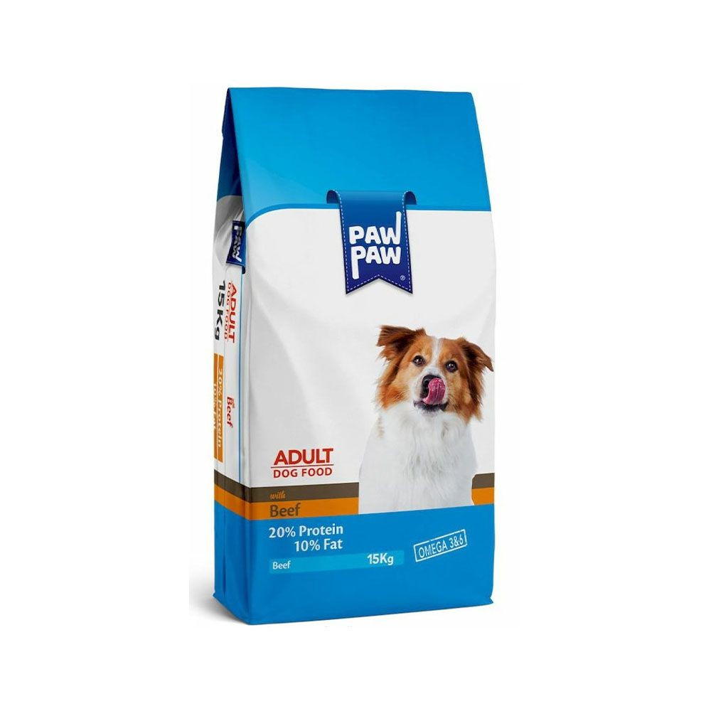 Pawpaw Adult Dog Food – Beef 15Kgs