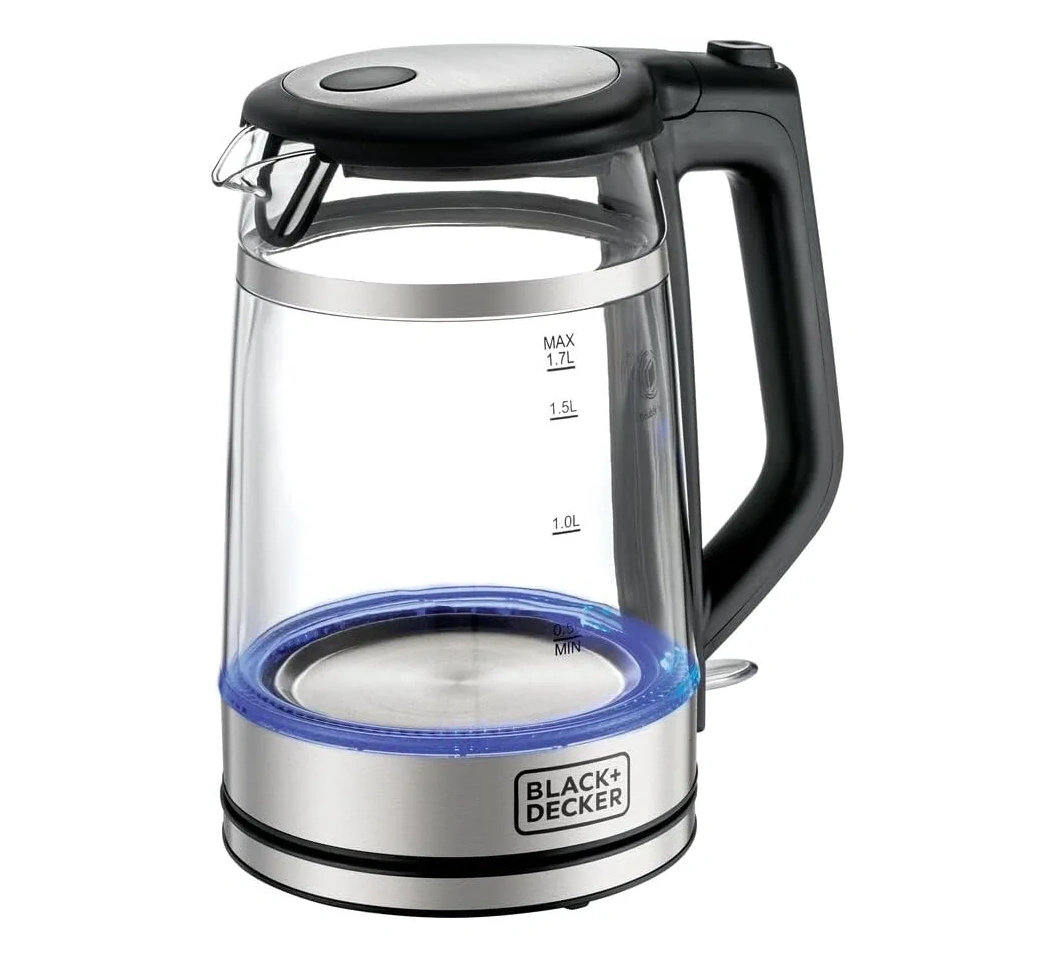 BLACK+DECKER GK220-B5 Cordless Kettle, 1.7L - Glass
