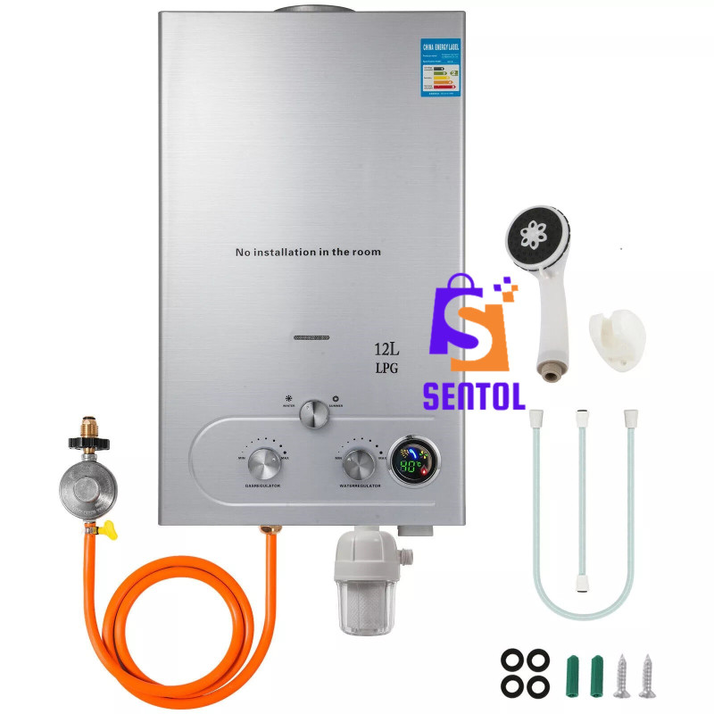 12L LPG Gas Instant Shower Tankless Water Heater