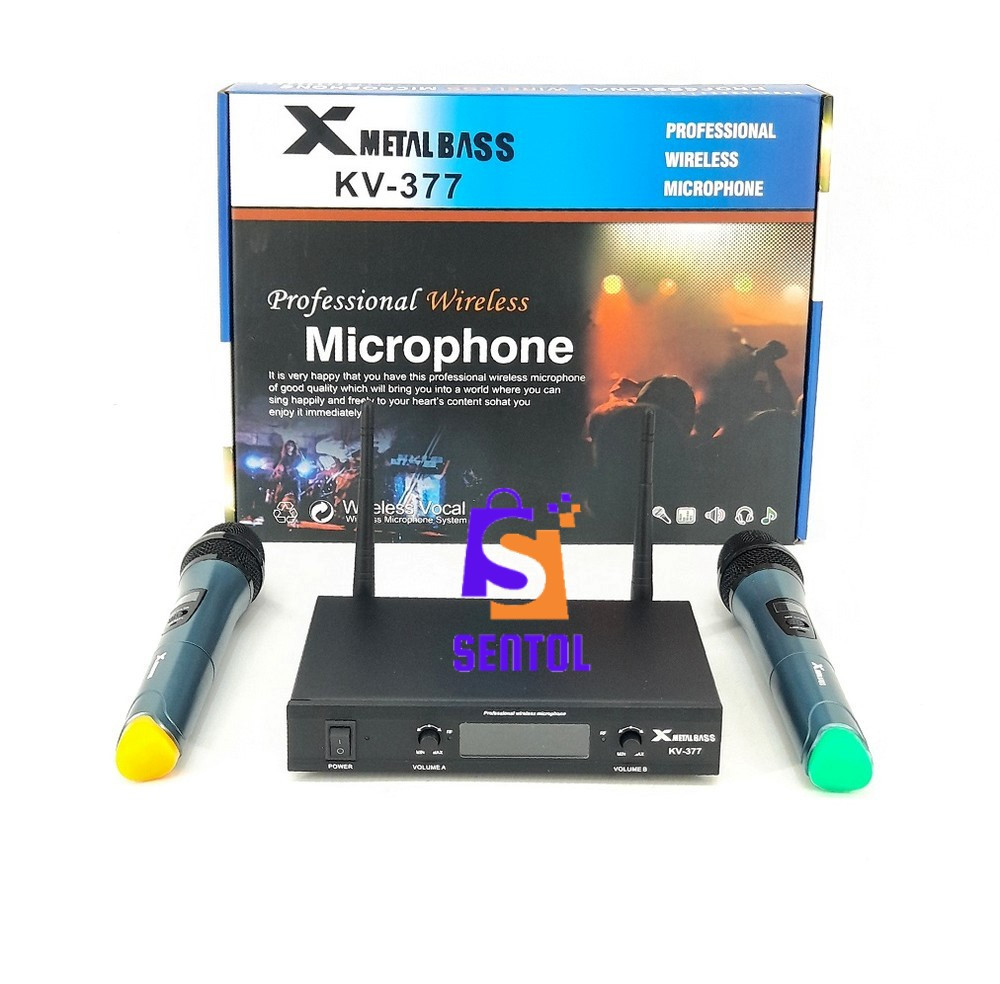 XMetal Bass KV377 Professional UHF Wireless Microphone System