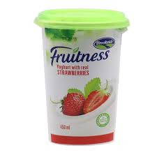 BROOKSIDE CUP FRUITNESS YOGHURT STRAWBERRY CUP 450ML