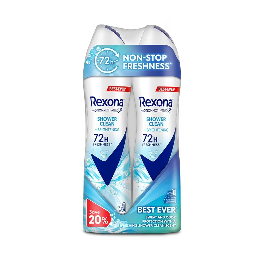 REXONA W RO SHOWER CLEAN CF DV 6(2X50ML)