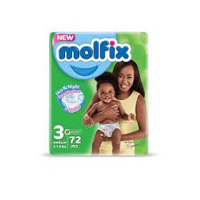 Molfix Diaper Size 3 Day & Night 72pcs
