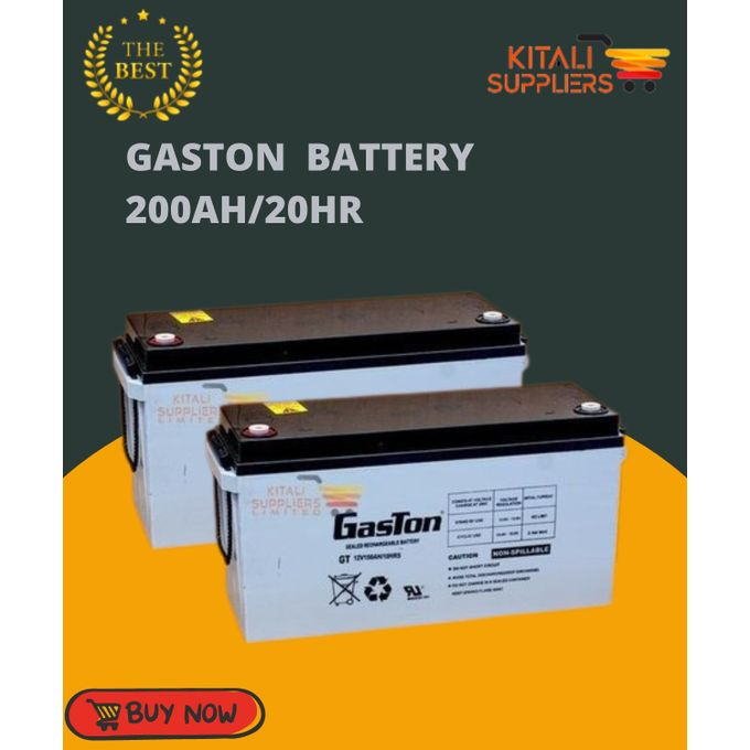 2pcs Gaston Solar Gel Battery 200Ah