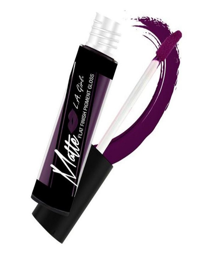 LA Girl Matte Pigment Lipgloss Black Currant-GLG 846