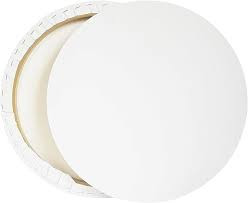 Art Professional Round Canvas Stretched Circle Canvas Board for Painting, Acrylic Pouring