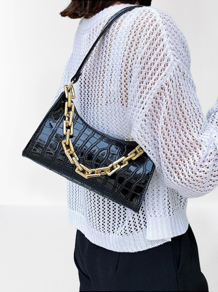 high quality designer shoulder bag for women -black