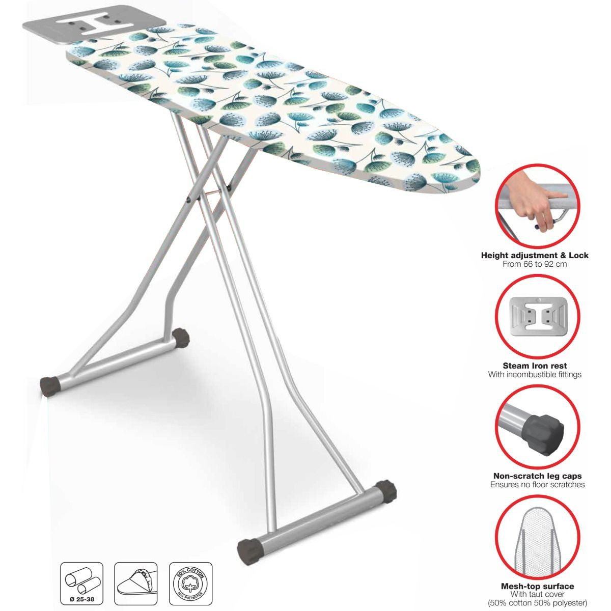 Ramtons IRONING BOARD 38X120CM DANDELION- IB/200