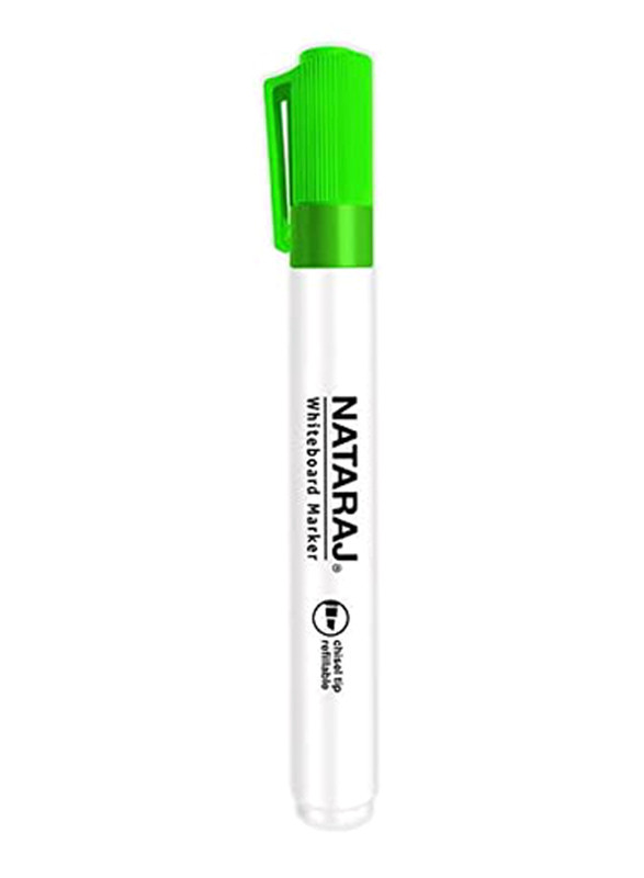 Nataraj White Board Marker Chisel Tip 2-5mm-Green (12 Pcs in a Box