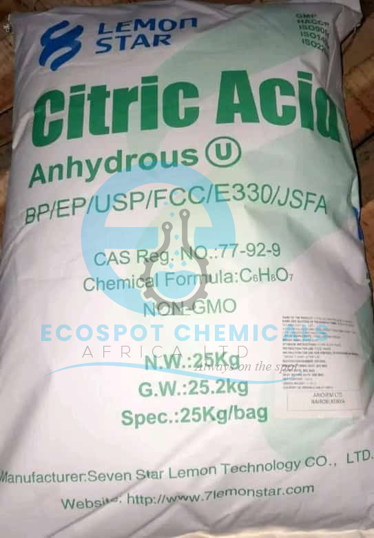 Citric Acid Anhydrous 25 Kg