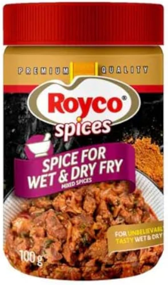 ROYCO SPICE FOR WET AND DRY FRY 12X100G