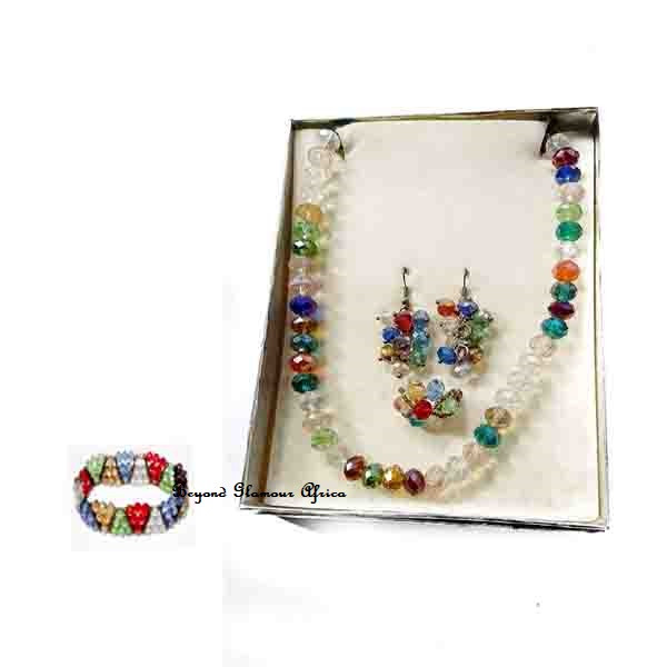 Womens Multicolor Crystal Jewelry