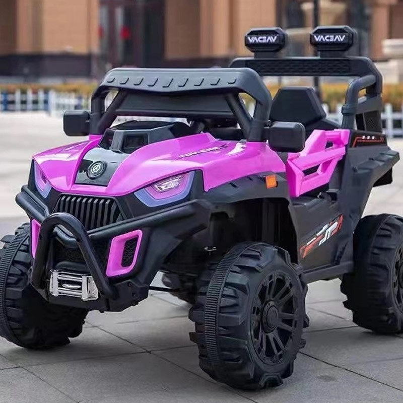 2 Motors Kids Ride On Car with 12V Battery & remote Pink