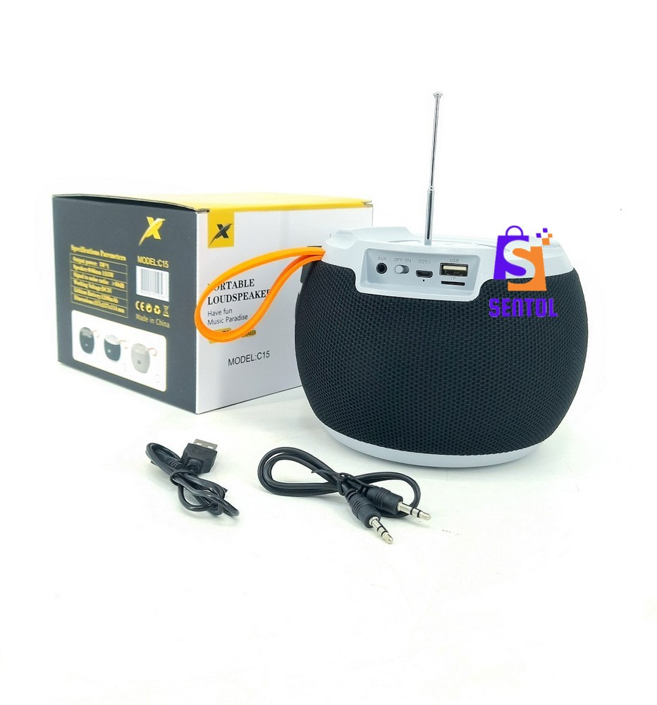 Stylish C15 Portable Bluetooth Speaker FM Radio