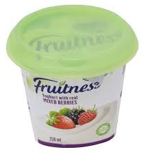 BROOKSIDE FRUITNESS YOGHURT MIXED BERRIES  CUP 250ML