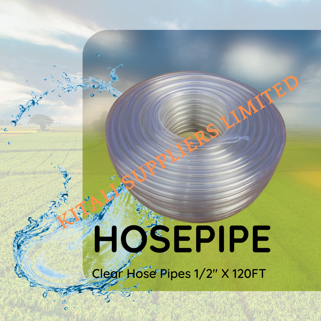 clear hose pipe 1/2" * 120ft