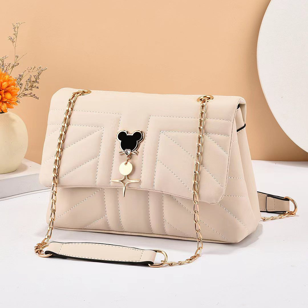 new design smart ladies fashion sling bag -Cream white