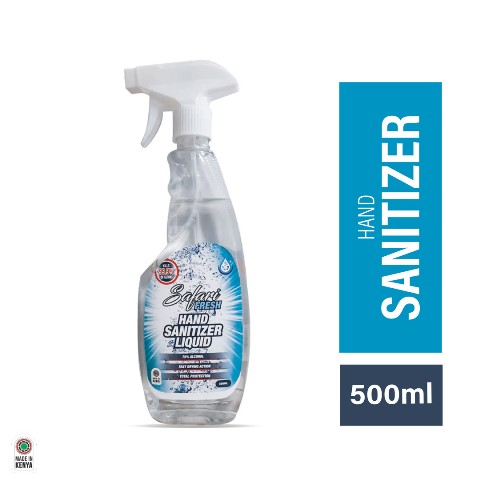 Safari Fresh Hand Sanitizer Liquid 500ml with trigger (Box of 15)