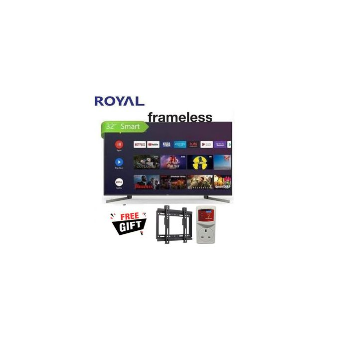 Royal 32" Inch, Frameless,Smart Android Tv, Netflix,Youtube + GIFTS