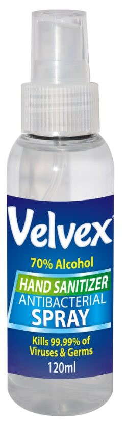 Velvex Hand Sanitizer Spray 120 ml