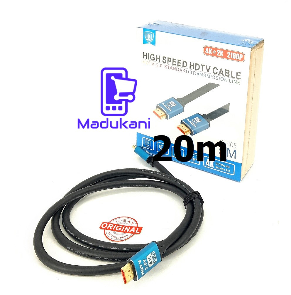 20m High Speed 4K HDMI to HDMI Cable