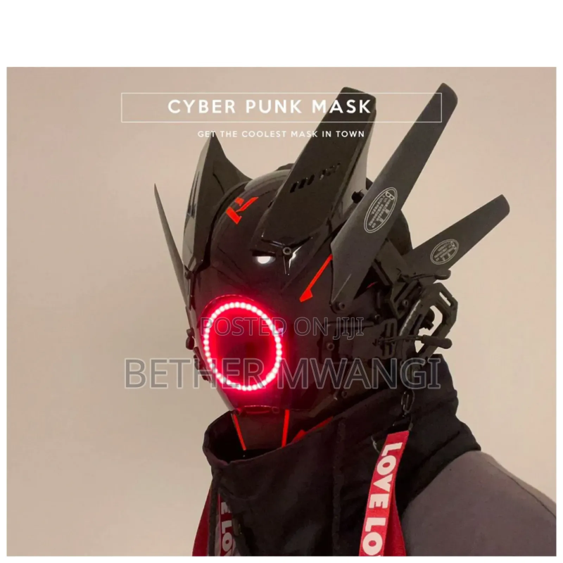 LIGUOGUO Futuristic Cyberpunk Mask Helmet
