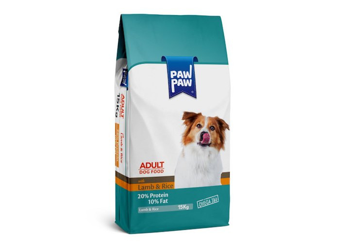 Pawpaw Adult Dog Food Lamb & Rice 15Kgs