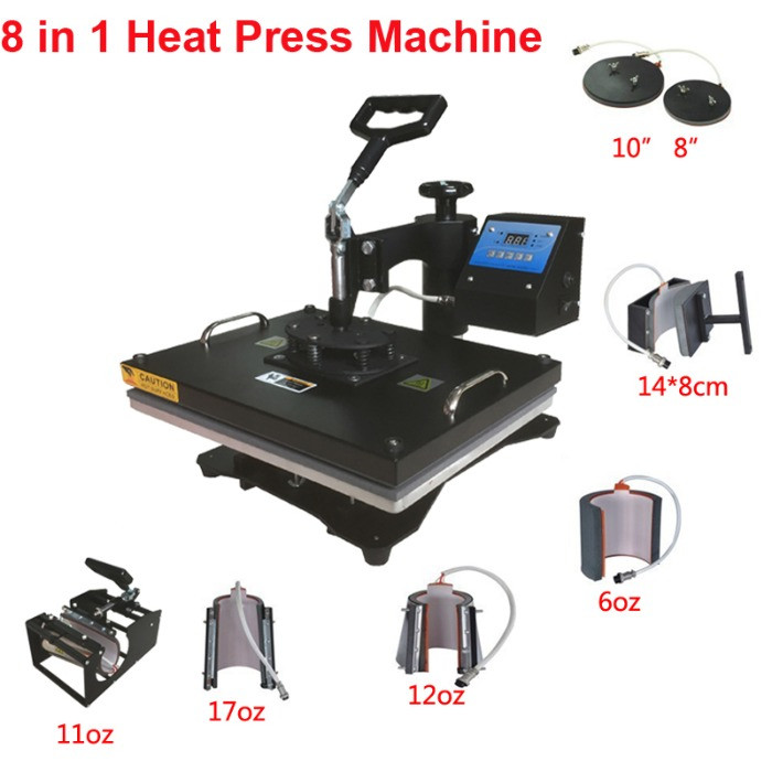 8 IN 1 NEW DESIGN COMBO HEAT PRESS MACHINE