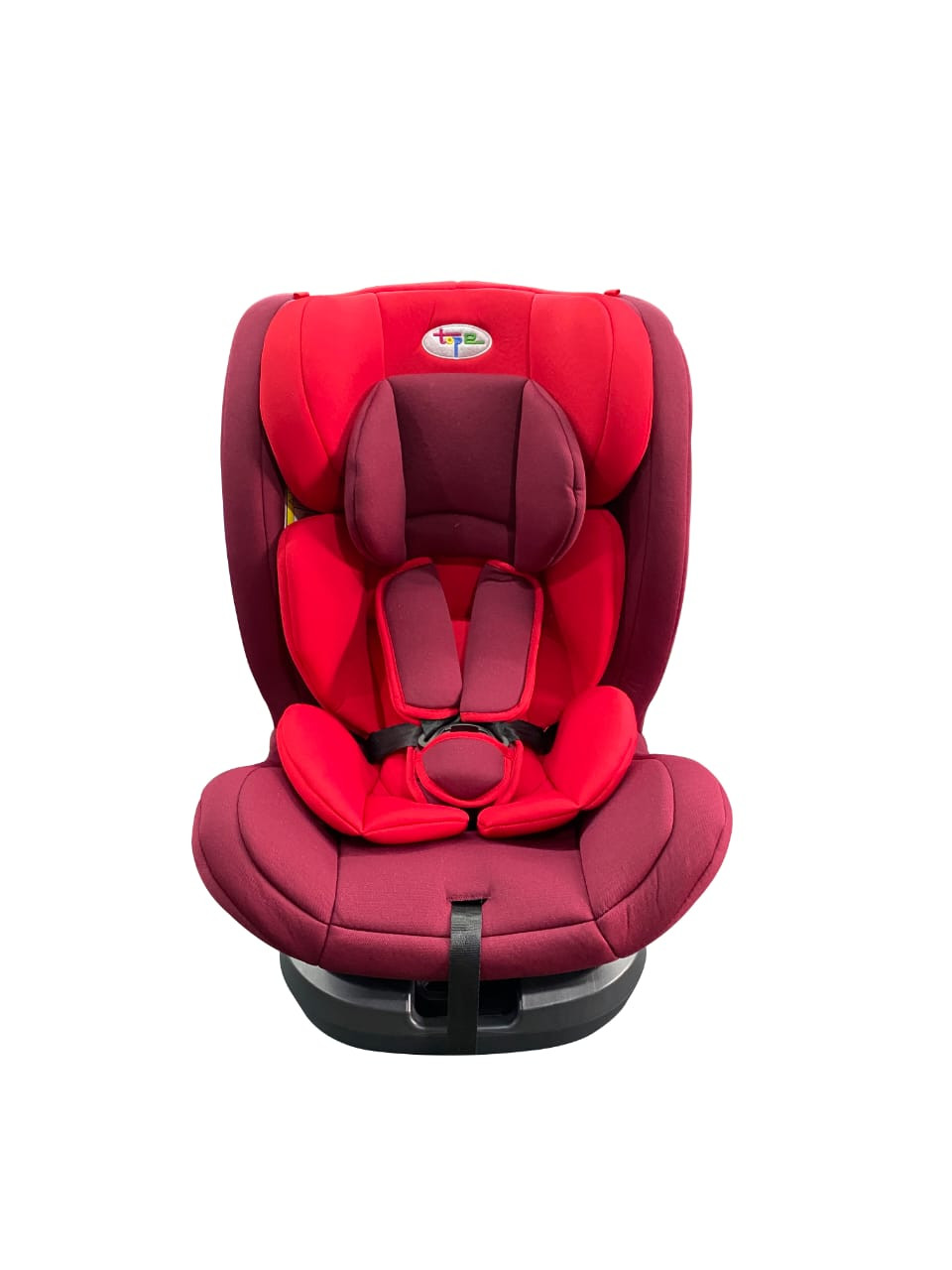 TOP 2 ISOFIX BABY CAR SEAT - 360 DEGREES ROTATION - BLACK/RED