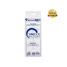 Toilex toilet tissue white 10s unwrapped