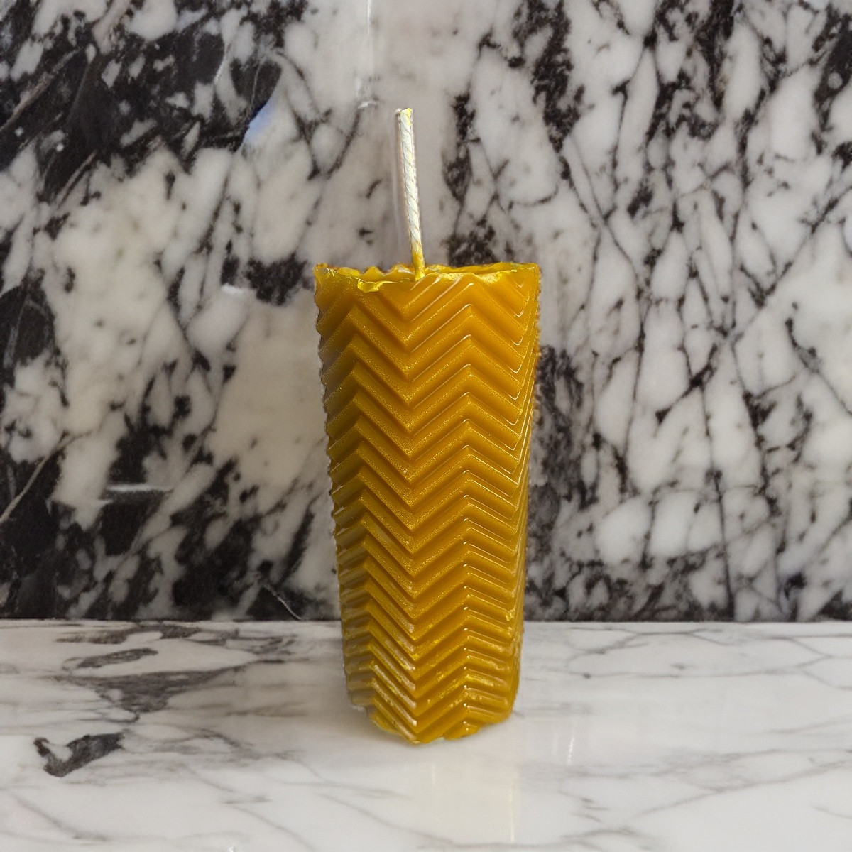 Chevron Delight Beeswax Candle