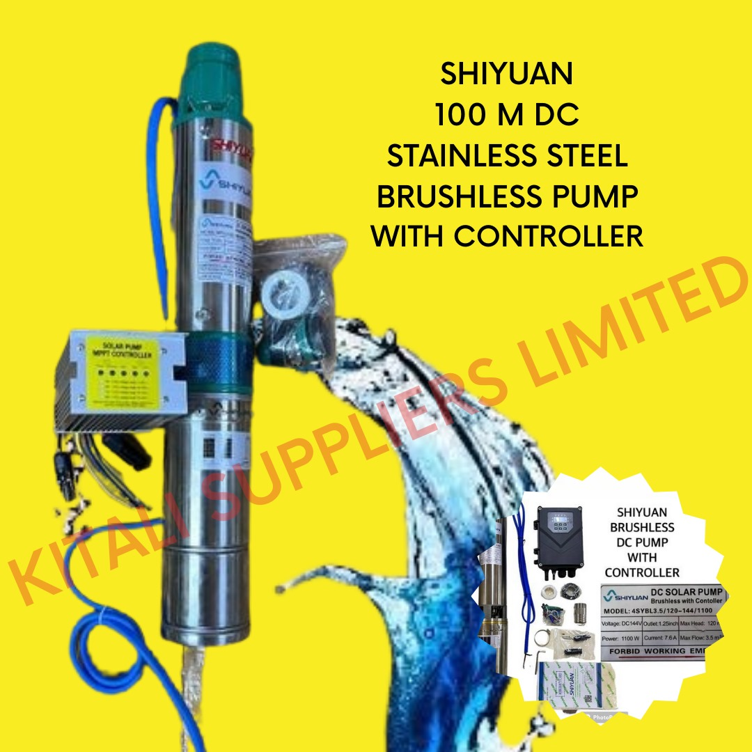 Shiyuan 100m DC stainless steel brushless pump with controller