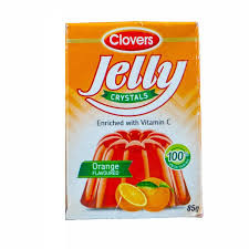 CLOVERS JELLY CRYSTALS ORANGE 85G