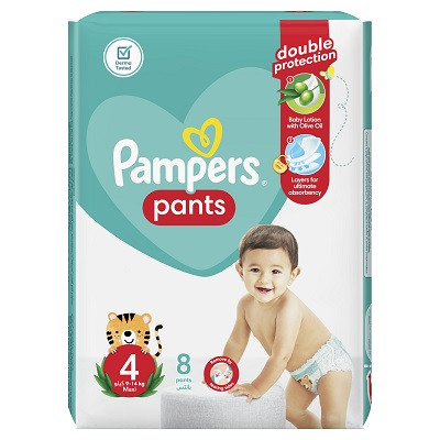 Pampers Pants Size 4 Maxi 7-18Kg 8 Pieces