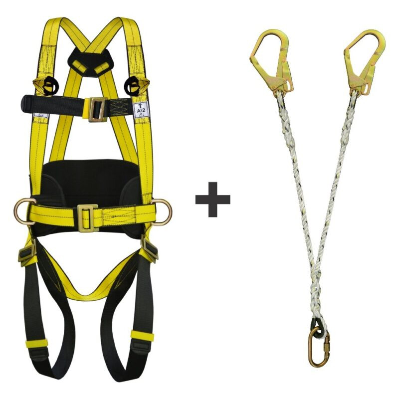 Allen Cooper Double Hook Safety Harness With Shock Absorber And Double Hook