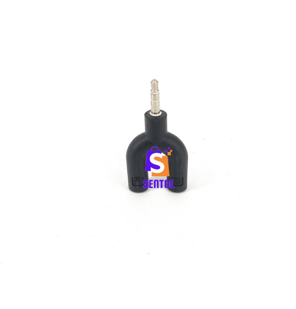 TRRS Mini Stereo Headphone Microphone Splitter Adapter Jack