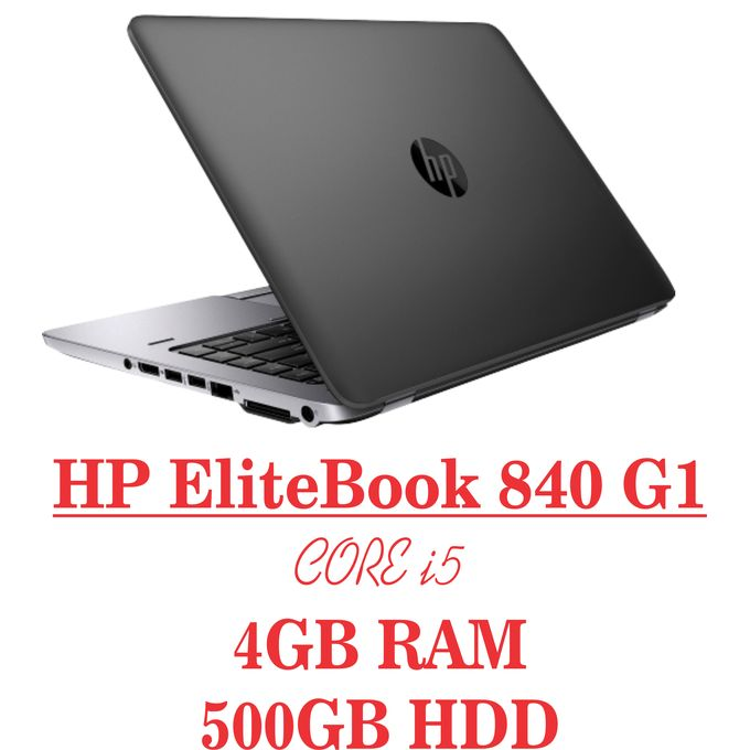 HP REFURBISHED EliteBook 840 G1 Intel Core I5 14" 4GB RAM 500GB HDD