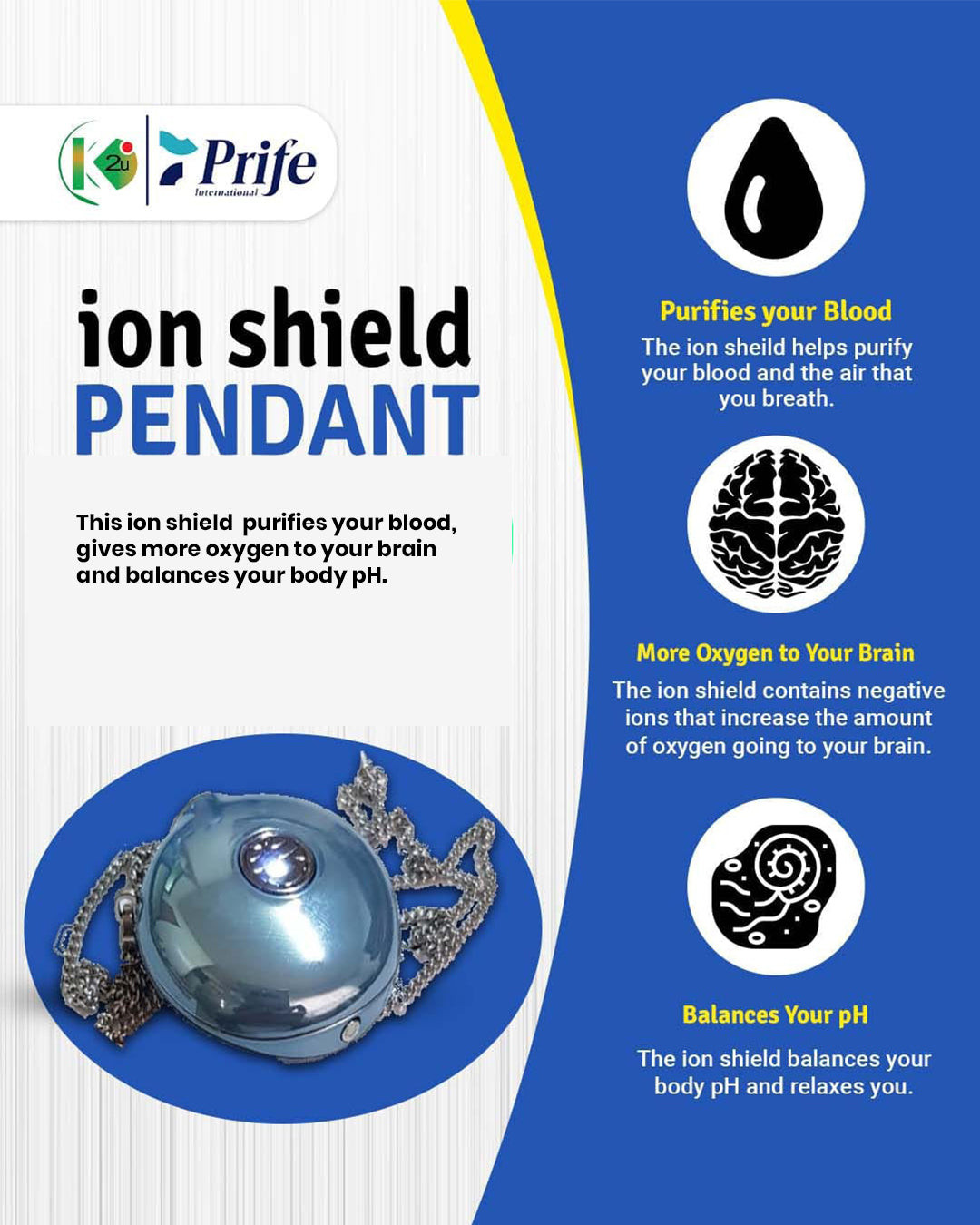 Ion shield pendant