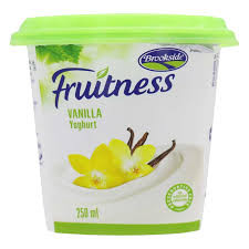 BROOKSIDE FRUITNESS YOGHURT VINILLA CUP 250ML