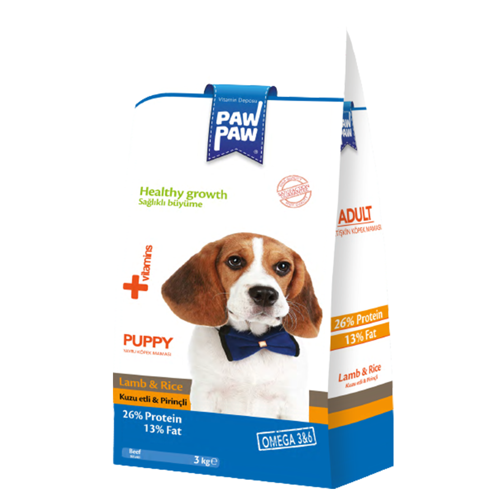 Pawpaw Puppy Food Lamb & Rice 3Kgs