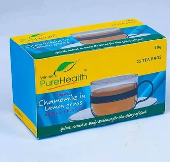 Winnie's Pure Health Organic Chamomile in Lemon Grass 50g