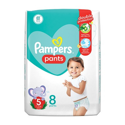 Pampers Pants Size 5 Junior 12-18Kg 8 Pieces