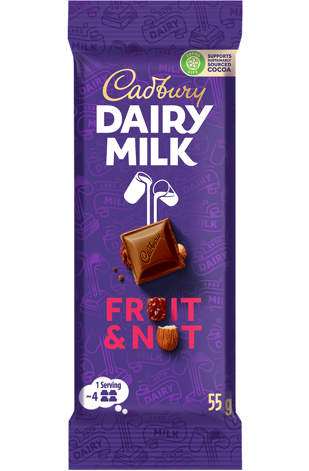 Cadbury Fruit &  nut moulded chocolate