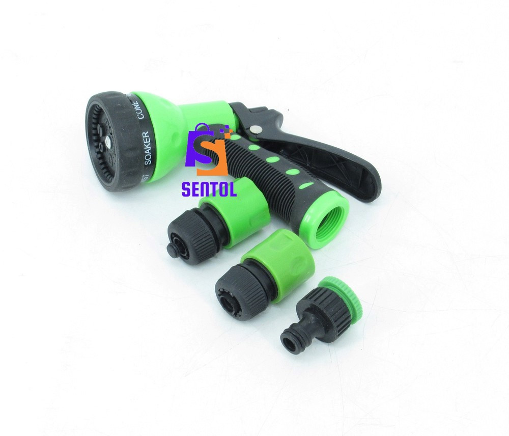 High Pressure Garden Hose Water Sprayer Spout with Connectors