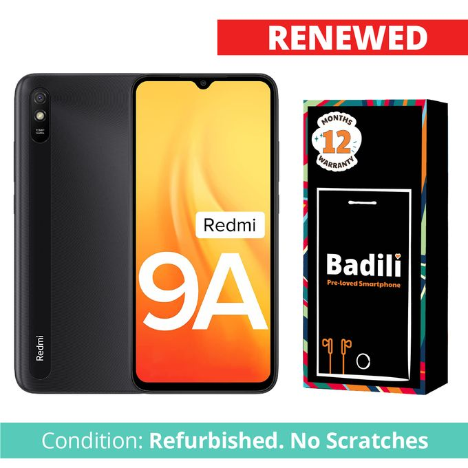 XIAOMI Refurbished, Redmi 9A , 6.52", 4GB+64GB, 8.0MP, 5000mAh, 4G Black
