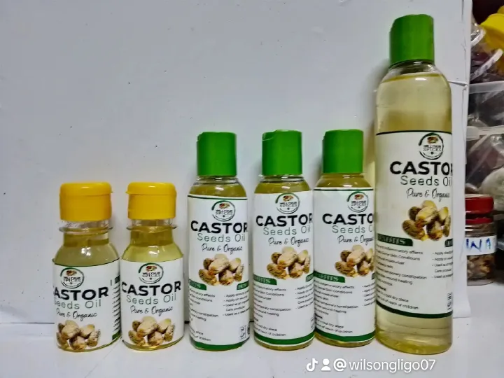 CASTOR OIL pure Organic cold press ( for internal & external use)