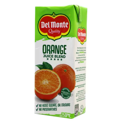 DEL MONTE PURE ORANGE 250MLX24