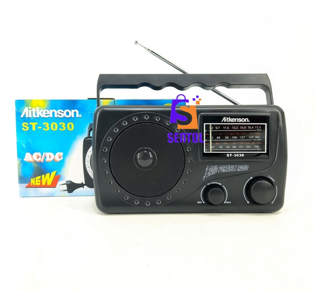 Aitkenson ST3030 AC DC USB MP3 FM AM SW Radio with Retro Dials