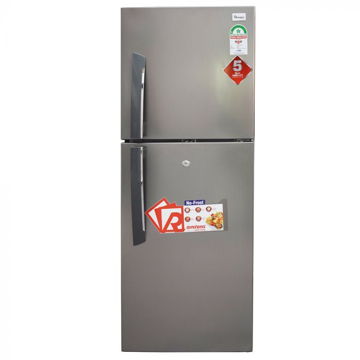 Ramtons 196 LITRES DOUBLE DOOR NO FROST FRIDGE, SILVER- RF/239